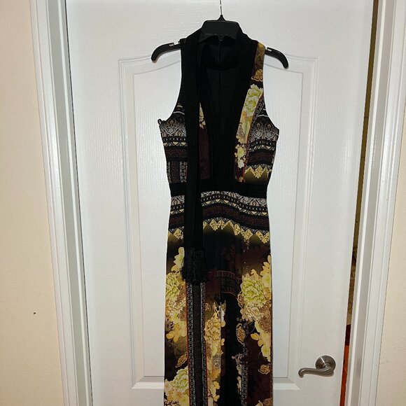 River Island Women's Sleeveless Halter Wide Leg Choker Jumpsuit - Picture 6 of 6